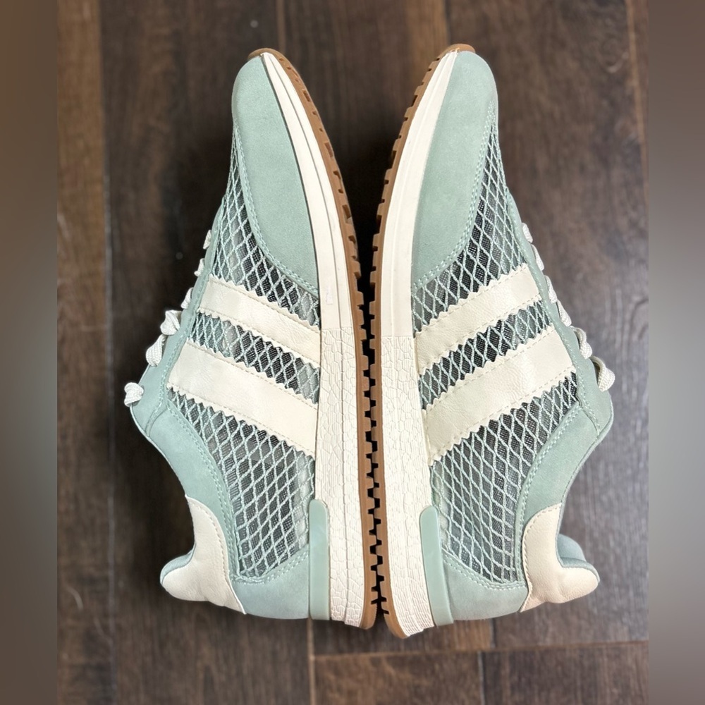 DV by Dolce Vita Sage Green and Cream Athletic Sneakers - Picture 7 of 11